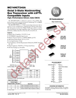 MC74HCT245ADT datasheet  